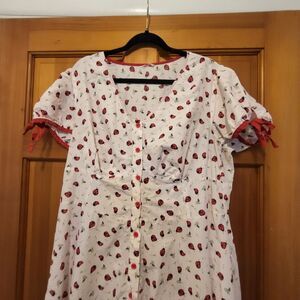 Unique Vintage Dora Ladybug Swing Dress Size Large